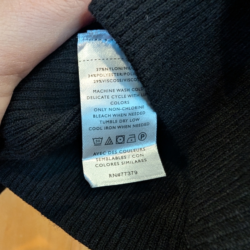 Ann Taylor Black Knit Top - Picture 8 of 8